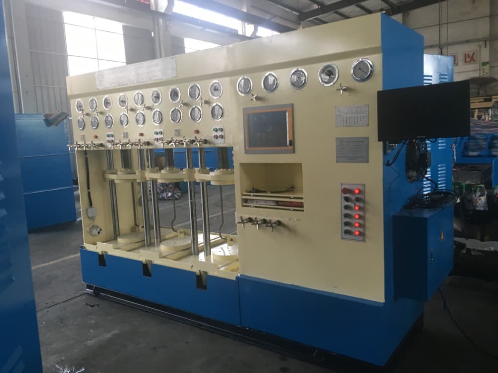 YFB-LL-2-100 Vertical Screw Double Station Valve Test Stand