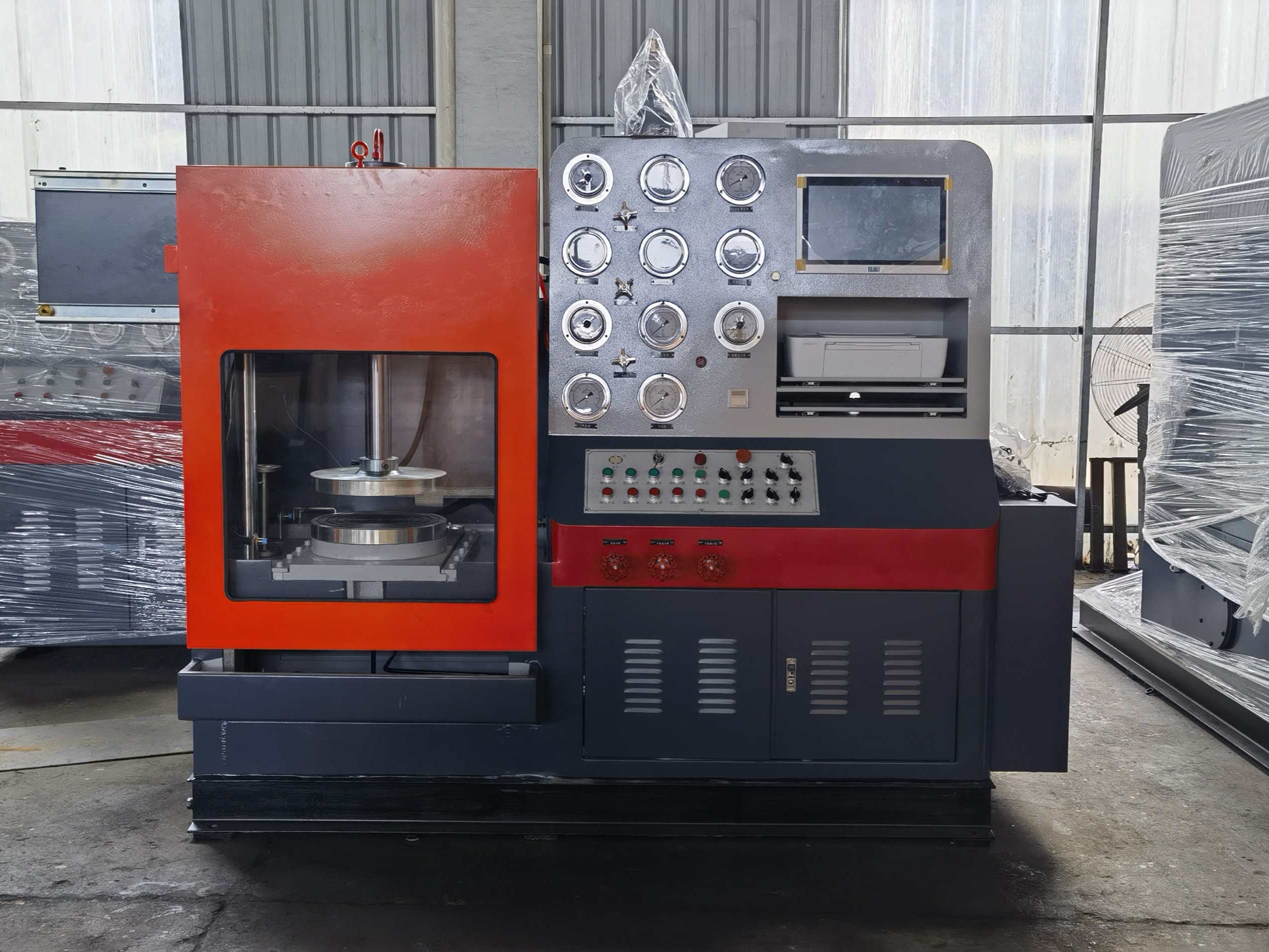 YFB-LY-P-100-Vertical Oil Cylinder Valve Test Stand with Pressure Recording System